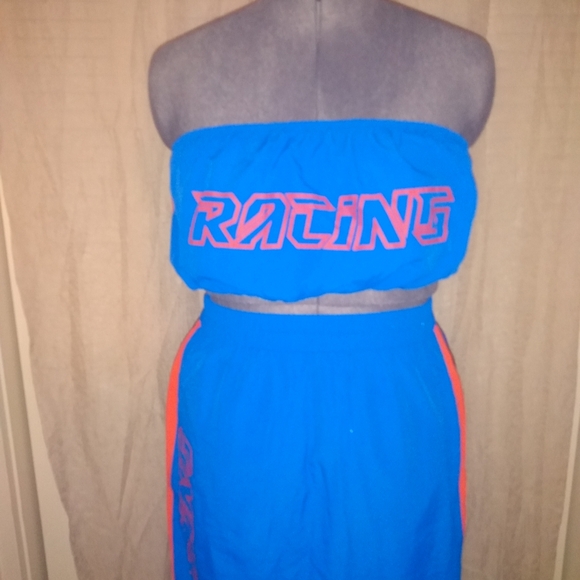 NWT 🔥 Fashion Nova Race to the finish line skirt set. Women's Plus Size 1X - Picture 4 of 10